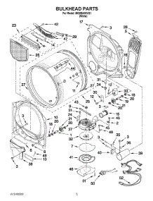 03 - Bulkhead Parts parts for Maytag Dryer MGDB400VQ1 / from AppliancePartsPros.com