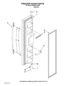 07 - Freezer Door Parts parts for Maytag Refrigerator MSD2272VES02 / from AppliancePartsPros.com