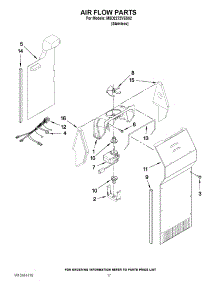 10 - Air Flow Parts parts for Maytag Refrigerator MSD2272VES02 / from AppliancePartsPros.com