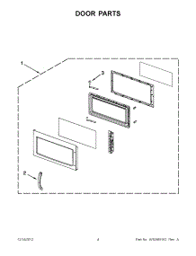 02 - Door Parts parts for Maytag Microwave MMV4206BS0 / from AppliancePartsPros.com