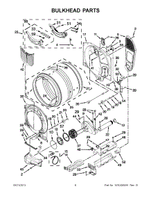03 - Bulkhead Parts parts for Maytag Dryer MED7000XR1 / from AppliancePartsPros.com