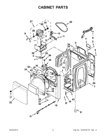 02 - Cabinet Parts parts for Maytag Dryer MGDB725BW0 / from AppliancePartsPros.com