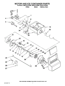 05 - Motor And Ice Container Parts parts for Maytag Refrigerator MSD2273VES00 / from AppliancePartsPros.com