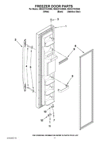 07 - Freezer Door Parts parts for Maytag Refrigerator MSD2273VES00 / from AppliancePartsPros.com