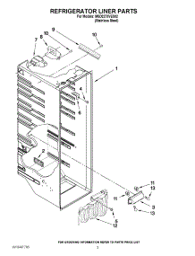 02 - Refrigerator Liner Parts parts for Maytag Refrigerator MSD2273VES02 / from AppliancePartsPros.com