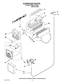 12 - Icemaker Parts parts for Maytag Refrigerator MSD2273VES02 / from AppliancePartsPros.com