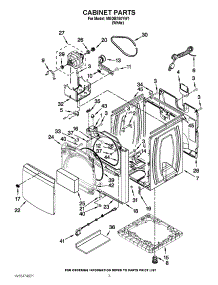 02 - Cabinet Parts parts for Maytag Dryer MGDB750YW1 / from AppliancePartsPros.com
