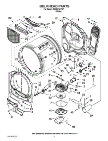 03 - Bulkhead Parts parts for Maytag Dryer MGDB750YW1 / from AppliancePartsPros.com
