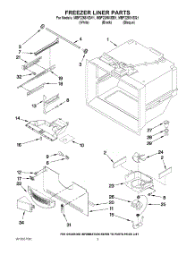 02 - Freezer Liner Parts parts for Maytag Refrigerator MBF2258XEB1 / from AppliancePartsPros.com