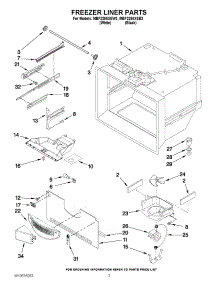 02 - Freezer Liner Parts parts for Maytag Refrigerator MBF2258XEB3 / from AppliancePartsPros.com
