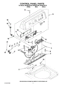 02 - Control Panel Parts parts for Maytag Washer MVWB755YL0 / from AppliancePartsPros.com
