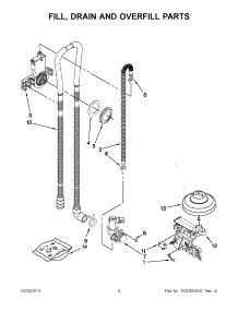 04 - Fill, Drain And Overfill Parts parts for Maytag Dishwasher MDB4709PAQ2 / from AppliancePartsPros.com
