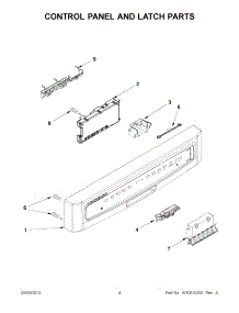 02 - Control Panel And Latch Parts parts for Maytag Dishwasher MDB4709PAQ3 / from AppliancePartsPros.com