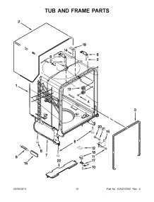 05 - Tub And Frame Parts parts for Maytag Dishwasher MDB4709PAQ3 / from AppliancePartsPros.com
