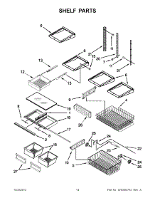 07 - Shelf Parts parts for Maytag Refrigerator MBF2258XEB5 / from AppliancePartsPros.com
