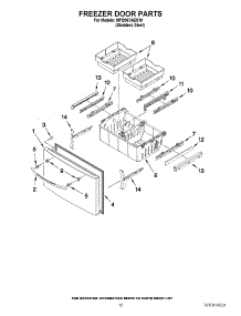 09 - Freezer Door Parts parts for Maytag Refrigerator MFI2067AES10 / from AppliancePartsPros.com