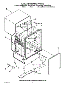 05 - Tub And Frame Parts parts for Maytag Dishwasher MDB4709PAW0 / from AppliancePartsPros.com