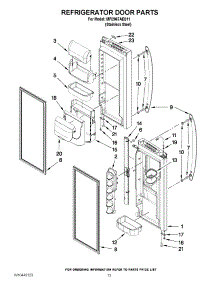 07 - Refrigerator Door Parts parts for Maytag Refrigerator MFI2067AES11 / from AppliancePartsPros.com