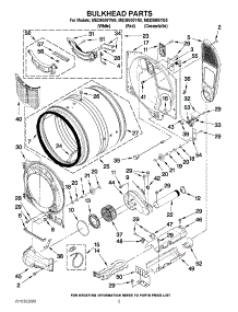 03 - Bulkhead Parts parts for Maytag Dryer MED9000YW0 / from AppliancePartsPros.com