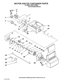 05 - Motor And Ice Container Parts parts for Maytag Refrigerator MSD2274VEM02 / from AppliancePartsPros.com