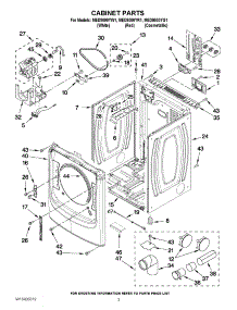 02 - Cabinet Parts parts for Maytag Dryer MED9000YW1 / from AppliancePartsPros.com
