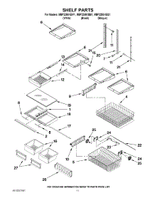 07 - Shelf Parts parts for Maytag Refrigerator MBF2258XEW1 / from AppliancePartsPros.com