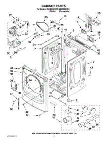 02 - Cabinet Parts parts for Maytag Dryer MED9000YW2 / from AppliancePartsPros.com
