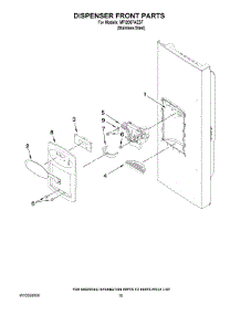 08 - Dispenser Front Parts parts for Maytag Refrigerator MFI2067AES7 / from AppliancePartsPros.com