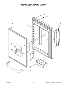 05 - Refrigerator Door parts for Maytag Refrigerator MBF2258XEW5 / from AppliancePartsPros.com