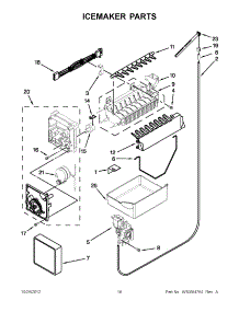 08 - Icemaker Parts parts for Maytag Refrigerator MBF2258XEW5 / from AppliancePartsPros.com
