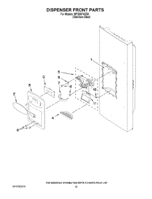 08 - Dispenser Front Parts parts for Maytag Refrigerator MFI2067AES8 / from AppliancePartsPros.com