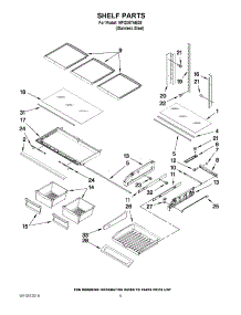 03 - Shelf Parts parts for Maytag Refrigerator MFI2067AES9 / from AppliancePartsPros.com