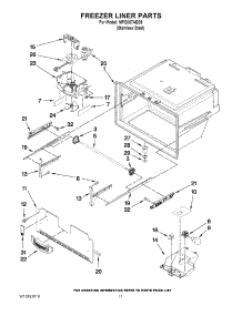 06 - Freezer Liner Parts parts for Maytag Refrigerator MFI2067AES9 / from AppliancePartsPros.com