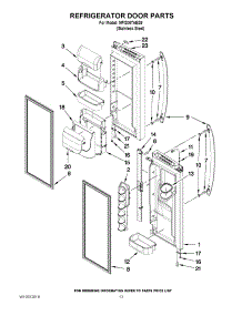 07 - Refrigerator Door Parts parts for Maytag Refrigerator MFI2067AES9 / from AppliancePartsPros.com