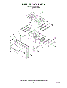 09 - Freezer Door Parts parts for Maytag Refrigerator MFI2067AES9 / from AppliancePartsPros.com