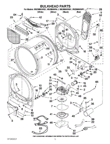 03 - Bulkhead Parts parts for Maytag Dryer MGDB850WR1 / from AppliancePartsPros.com