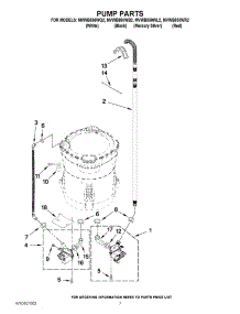04 - Pump Parts parts for Maytag Washer MVWB850WL2 / from AppliancePartsPros.com