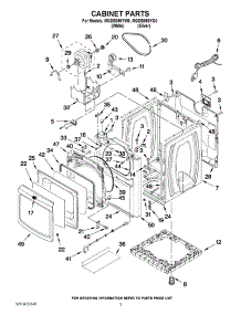 02 - Cabinet Parts parts for Maytag Dryer MGDB850YG0 / from AppliancePartsPros.com