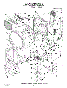 03 - Bulkhead Parts parts for Maytag Dryer MGDB850YG0 / from AppliancePartsPros.com