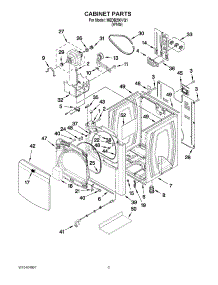 02 - Cabinet Parts parts for Maytag Dryer MEDB200VQ1 / from AppliancePartsPros.com