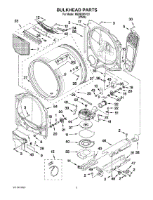 03 - Bulkhead Parts parts for Maytag Dryer MEDB200VQ1 / from AppliancePartsPros.com