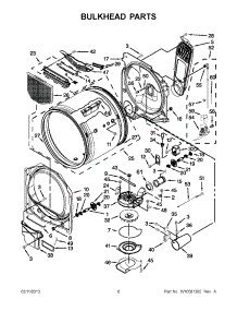 03 - Bulkhead Parts parts for Maytag Dryer MGDB850YG3 / from AppliancePartsPros.com