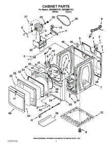 02 - Cabinet Parts parts for Maytag Dryer MGDB850YW1 / from AppliancePartsPros.com