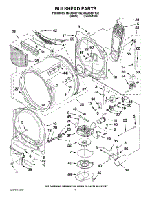 03 - Bulkhead Parts parts for Maytag Dryer MGDB850YW2 / from AppliancePartsPros.com
