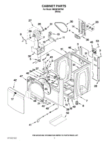 02 - Cabinet Parts parts for Maytag Dryer MEDB750YW0 / from AppliancePartsPros.com