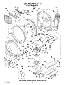 03 - Bulkhead Parts parts for Maytag Dryer MEDB750YW0 / from AppliancePartsPros.com