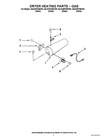 05 - Dryer Heating Parts - Gas parts for Maytag Washer Dryer Combo MLG20PDBWW0 / from AppliancePartsPros.com