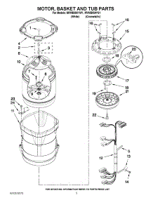 03 - Motor, Basket And Tub Parts parts for Maytag Washer MVWB850YG1 / from AppliancePartsPros.com