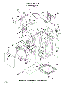 02 - Cabinet Parts parts for Maytag Dryer MEDB750YW1 / from AppliancePartsPros.com