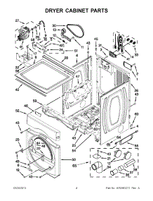 02 - Dryer Cabinet Parts parts for Maytag Washer Dryer Combo MLG20PDBWW2 / from AppliancePartsPros.com